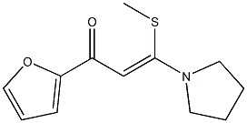 (Z)-3-(Methylthio)-3-(pyrrolidin-1-yl)-1-(2-furanyl)-2-propen-1-one 结构式