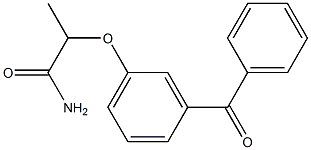 2-(m-Benzoylphenoxy)propionamide 结构式
