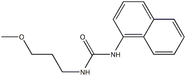 1-(3-Methoxypropyl)-3-(1-naphtyl)urea 结构式