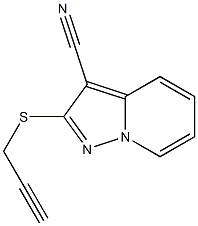 2-[(2-Propynyl)thio]pyrazolo[1,5-a]pyridine-3-carbonitrile 结构式