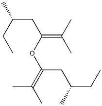 (+)-[(S)-2-Methylbutyl](2-methyl-1-propenyl) ether 结构式