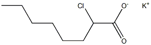 2-Chlorooctanoic acid potassium salt 结构式