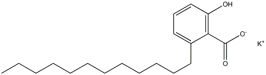 2-Dodecyl-6-hydroxybenzoic acid potassium salt 结构式