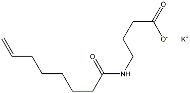 4-(7-Octenoylamino)butyric acid potassium salt 结构式