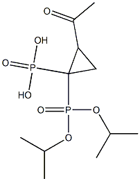 (2-Acetylcyclopropane-1,1-diyl)bis(phosphonic acid diisopropyl) ester 结构式