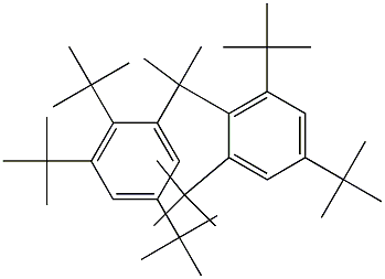 2-(2,3,5-Tri-tert-butylphenyl)-2-(2,4,6-tri-tert-butylphenyl)propane 结构式