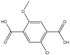 5-Chloro-2-methoxyterephthalic acid 结构式