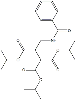 2-[1-(Isopropyloxycarbonyl)-2-(benzoylamino)ethyl]malonic acid diisopropyl ester 结构式