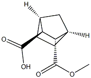 [1R,2S,3S,4S,(+)]-2-(Methoxycarbonyl)bicyclo[2.2.1]heptane-3-carboxylic acid 结构式