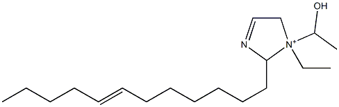 2-(7-Dodecenyl)-1-ethyl-1-(1-hydroxyethyl)-3-imidazoline-1-ium 结构式