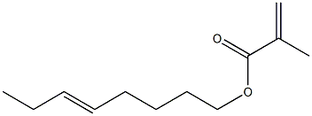 Methacrylic acid (5-octenyl) ester 结构式