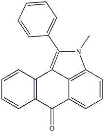 1-Phenyl-2-methylnaphth[1,2,3-cd]indol-6(2H)-one 结构式