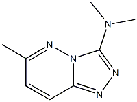 3-Dimethylamino-6-methyl-1,2,4-triazolo[4,3-b]pyridazine 结构式