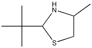 2-tert-Butyl-4-methylthiazolidine 结构式