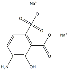 3-Amino-6-sulfosalicylic acid disodium salt 结构式