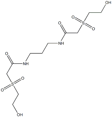 2,2'-Bis(2-hydroxyethylsulfonyl)[N,N'-trimethylenebisacetamide] 结构式