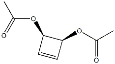 (3R,4S)-3,4-Diacetoxy-1-cyclobutene 结构式