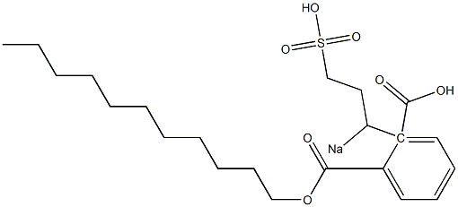 Phthalic acid 1-undecyl 2-(1-sodiosulfopropyl) ester 结构式