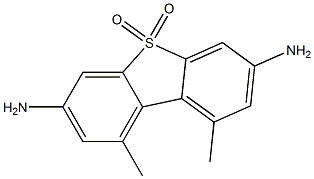 3,7-Diamino-1,9-dimethyldibenzothiophene 5,5-dioxide 结构式