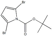 1-(tert-Butyloxycarbonyl)-2,5-dibromo-1H-pyrrole 结构式