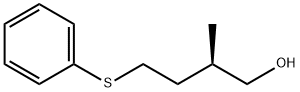 [R,(+)]-2-Methyl-4-(phenylthio)-1-butanol 结构式