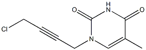 1-(4-Chloro-2-butynyl)thymine 结构式
