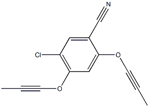 2,4-Bis(1-propynyloxy)-5-chlorobenzonitrile 结构式