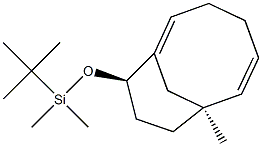 (7S,10R)-10-(tert-Butyldimethylsiloxy)-7-methylbicyclo[5.3.1]undeca-1,5-diene 结构式