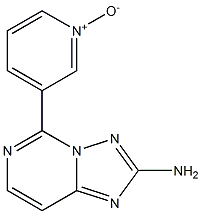 3-(2-Amino[1,2,4]triazolo[1,5-c]pyrimidin-5-yl)pyridine 1-oxide 结构式