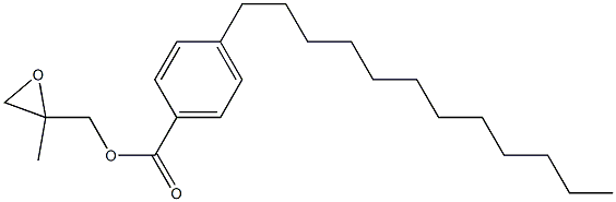 4-Dodecylbenzoic acid 2-methylglycidyl ester 结构式