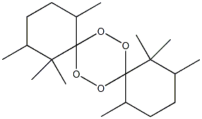 1,1,2,5,10,10,11,14-Octamethyl-7,8,15,16-tetraoxadispiro[5.2.5.2]hexadecane 结构式
