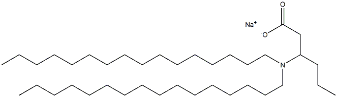 3-(Dihexadecylamino)hexanoic acid sodium salt 结构式