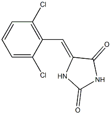 5-[2,6-Dichlorobenzylidene]imidazolidine-2,4-dione 结构式