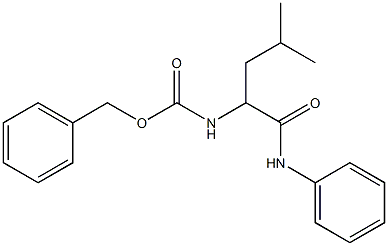 N-(Phenyl)-2-[[(benzyloxy)carbonyl]amino]-2-(2-methylpropyl)acetamide 结构式