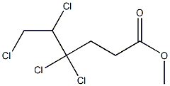 4,4,5,6-Tetrachlorocaproic acid methyl ester 结构式