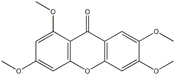 2,3,6,8-Tetramethoxy-9H-xanthen-9-one 结构式