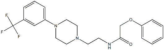 N-[2-[4-[3-(Trifluoromethyl)phenyl]piperazin-1-yl]ethyl]phenoxyacetamide 结构式