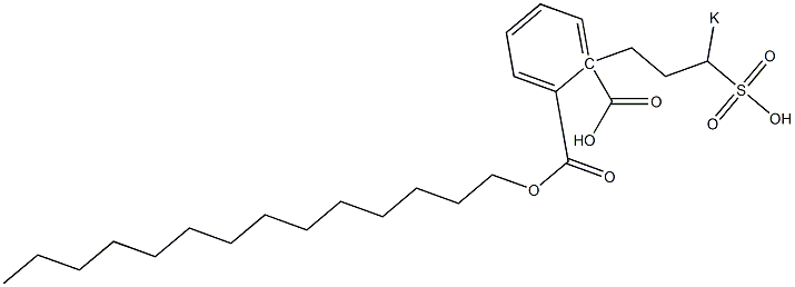 Phthalic acid 1-tetradecyl 2-(3-potassiosulfopropyl) ester 结构式