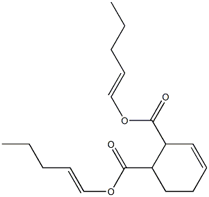 3-Cyclohexene-1,2-dicarboxylic acid bis(1-pentenyl) ester 结构式