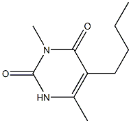 5-Butyl-3,6-dimethyluracil 结构式