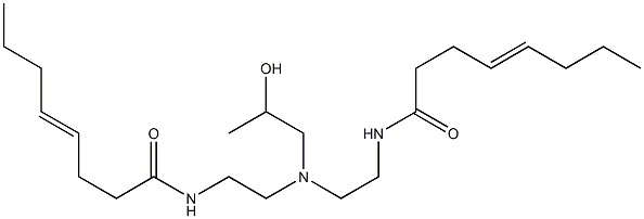 N,N'-[2-Hydroxypropyliminobis(2,1-ethanediyl)]bis(4-octenamide) 结构式