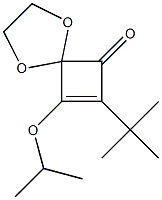 8-Isopropyloxy-7-tert-butyl-1,4-dioxaspiro[4.3]oct-7-en-6-one 结构式