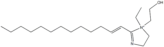 1-Ethyl-1-(2-hydroxyethyl)-2-(1-tridecenyl)-2-imidazoline-1-ium 结构式