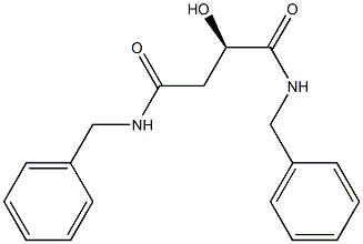 [R,(+)]-N,N'-Dibenzyl-2-hydroxysuccinamide 结构式