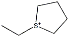 1-Ethyltetrahydrothiophene-1-ium 结构式