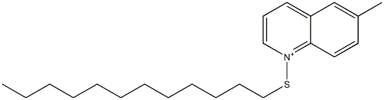 6-Methyl-1-dodecylthioquinolinium 结构式