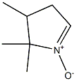 3,4-Dihydro-2,2,3-trimethyl-2H-pyrrole 1-oxide 结构式