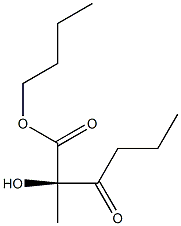 (R)-2-Hydroxy-2-(1-oxobutyl)propanoic acid butyl ester 结构式