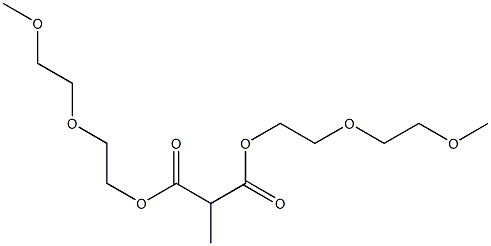 Ethane-1,1-dicarboxylic acid bis[2-(2-methoxyethoxy)ethyl] ester 结构式