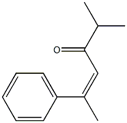 (Z)-5-Methyl-2-phenyl-2-hexen-4-one 结构式